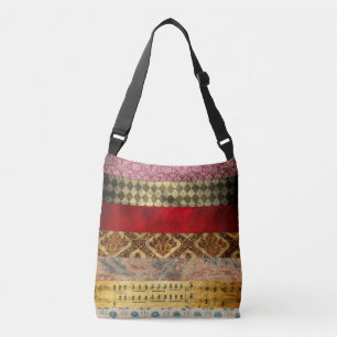 Stiped Vintage Crossbody Bag