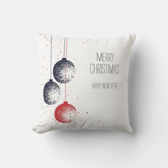 Stipple Christmas Ornaments Cushion (Front)