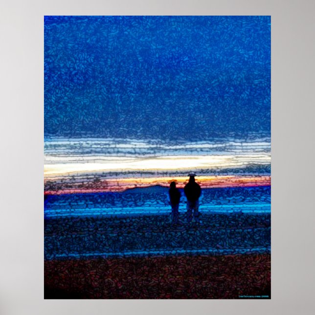 Stippled Sunset Poster (Front)