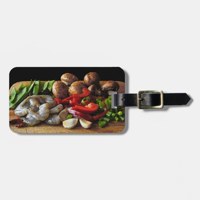 Stir Fry Luggage Tag (Front Horizontal)