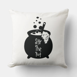 Stir The Pot – Witch Cauldron Cushion
