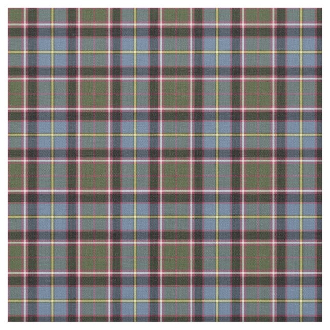 Stirling and Bannockburn Scotland District Tartan Fabric (Close Up)