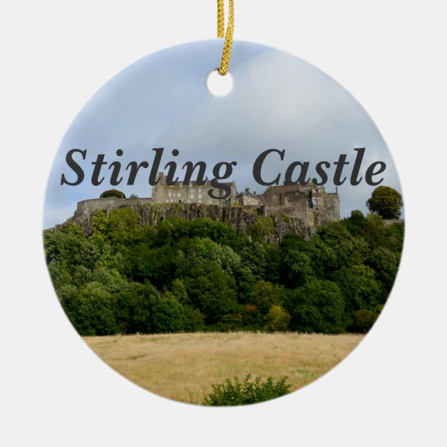 Stirling Castle Ceramic Tree Decoration (Front)