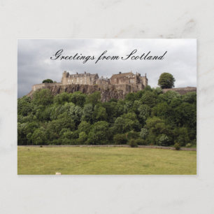 stirling castle field postcard
