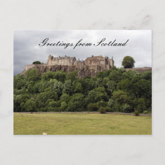 stirling castle field postcard