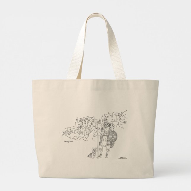 Stirling Castle Scotland Tote Bag (Back)