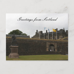 stirling castle wall postcard