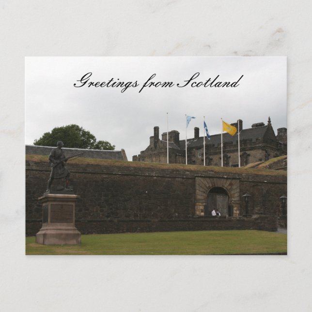stirling castle wall postcard (Front)