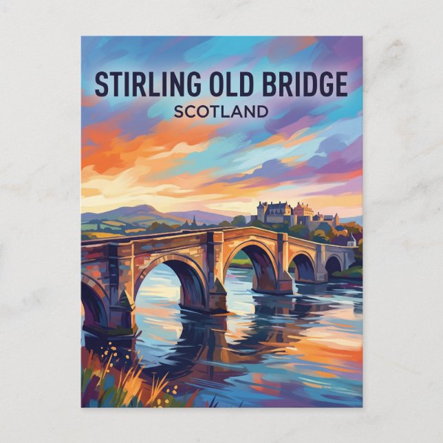 Stirling Old Bridge Scotland Postcard (Front)