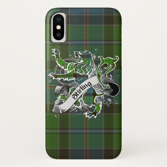 Stirling Tartan Lion Case-Mate iPhone Case (Back)