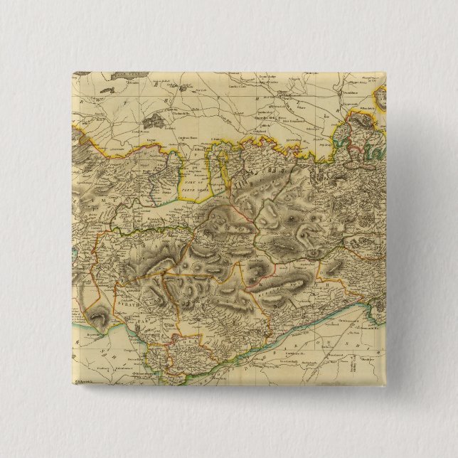 Stirlingshire 15 Cm Square Badge (Front)