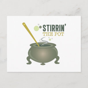 Stirring the pot postcard