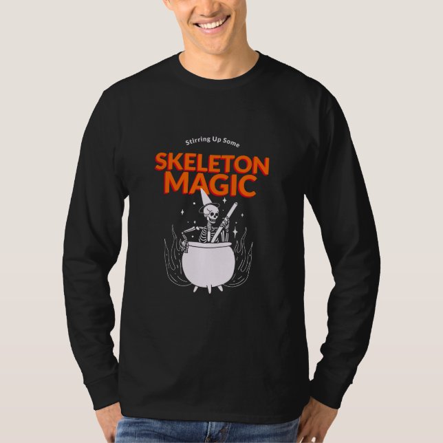 Stirring Up Some Skeleton Magic T-Shirt (Front)