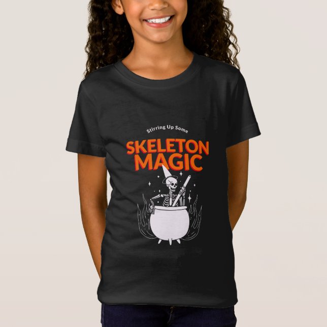 Stirring Up Some Skeleton Magic T-Shirt (Front)
