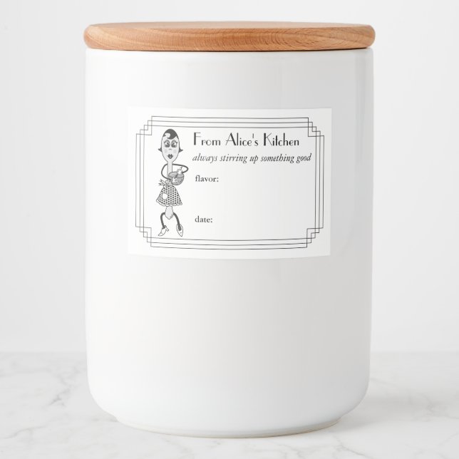 Stirring up something good food label (Front)