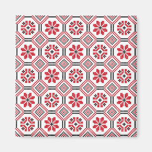 Stitch pattern magnet
