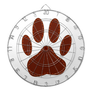 Stitched Felt Dog Paw Print Dartboard