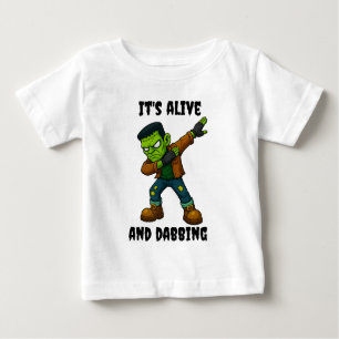 Stitched Monster is alive and dabs for Halloween Baby T-Shirt