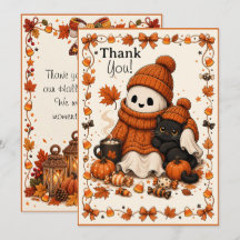 Stitched Spirits Cosy Ghost & Black Cat Halloween