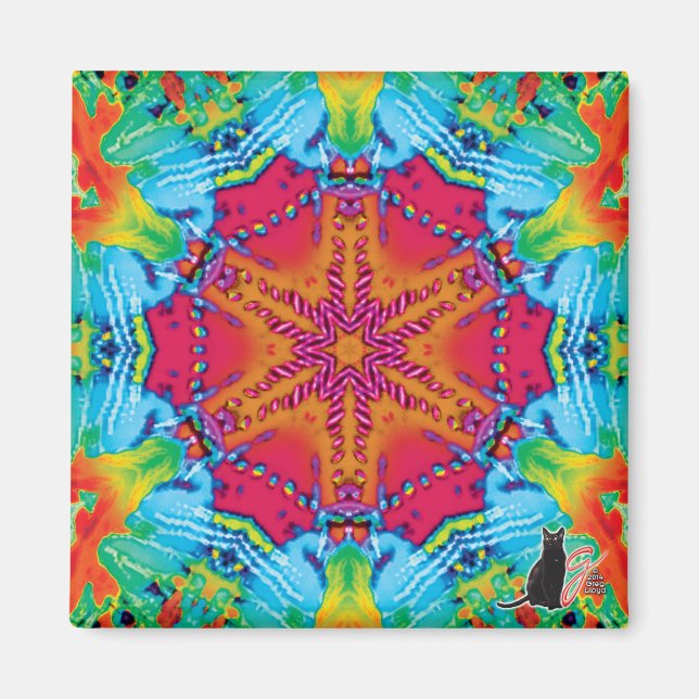 Stitches Kaleidoscope Magnet (Front)