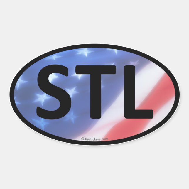 STL Oval Sticker (Front)
