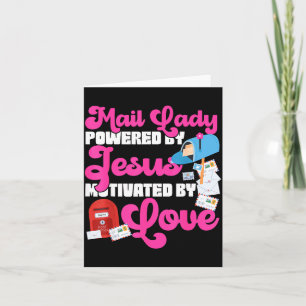 Stman Mailman Jesus Faith Christian Mail Lady Were Card