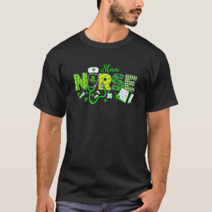 Stna Nurse St Patricks Day Love Stethoscope Rn Nu T-Shirt