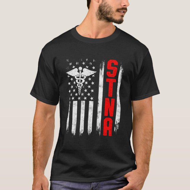 Stna State Tested Nursing Assistant T-Shirt (Front)