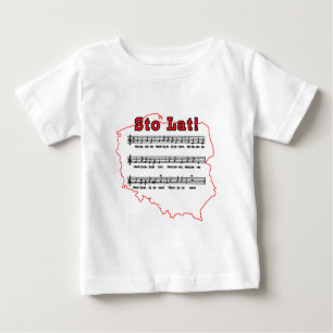 Sto Lat! Song Polish Map Baby T-Shirt