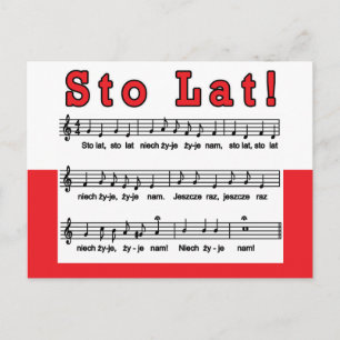 Sto Lat! Song Postcard
