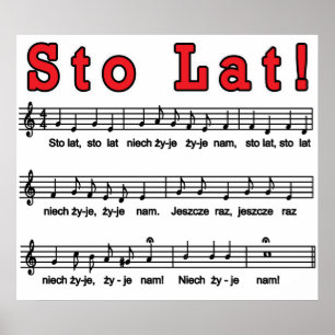 Sto Lat! Song Prints