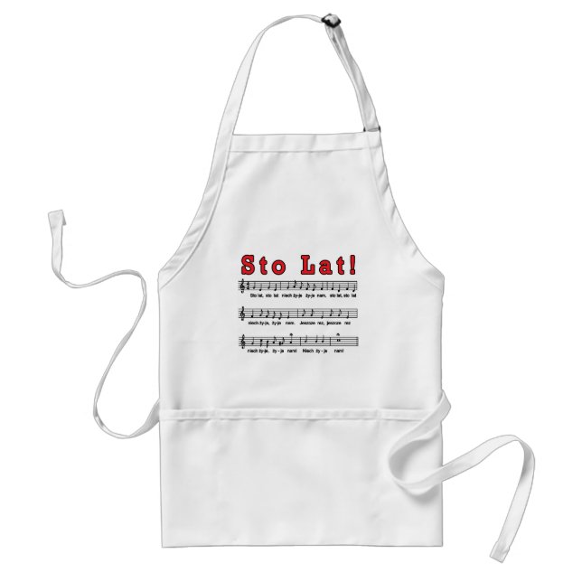 Sto Lat! Song Standard Apron (Front)