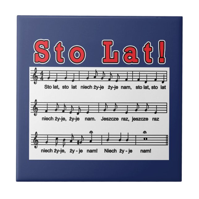 Sto Lat! Song Tile (Front)