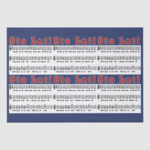 Sto Lat! Song Tissue Paper