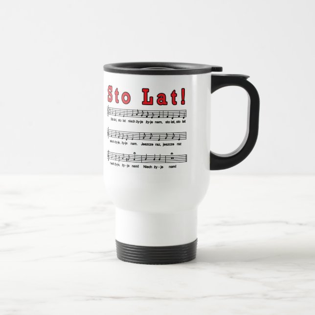 Sto Lat! Song Travel Mug (Right)