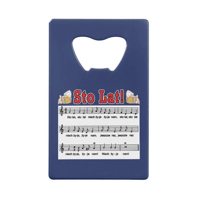 Sto Lat! Song With Beer Mugs (Front)