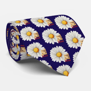 Stoa Daisy Navy Necktie