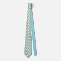 Stoa Light Blue Daisy Necktie