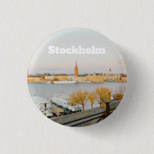 Stocholm, Sweden souvenir 3 Cm Round Badge