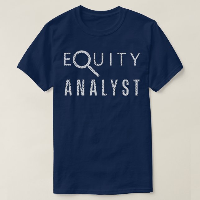 Stock Analysis Equity Analyst Analysis Trader 9 T-Shirt (Design Front)