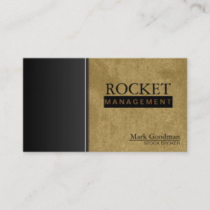 Stock Broker Business Card - Khaki Professional