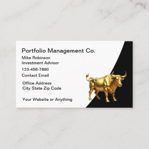 Stock Broker Investment Advisor Business Cards