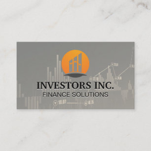 Stock Broker Investments Charts Business Card