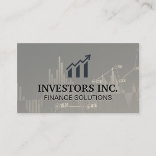 Stock Broker   Investments   Stock Market Graph Business Card