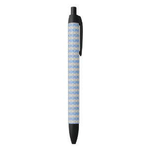 Stock Candystripe Blue Tan Black Ink Pen