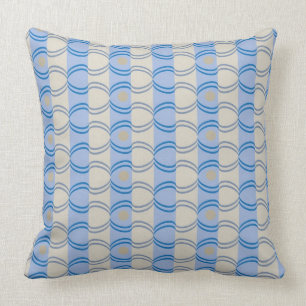 Stock Candystripe Blue Tan Cushion