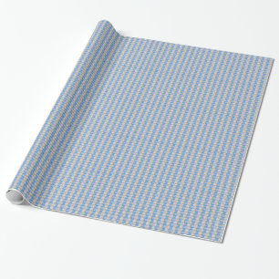 Stock Candystripe Blue Tan Wrapping Paper