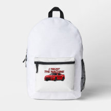 Stock Car Graphic Backpack | I Trust the Machine