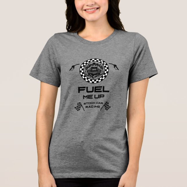 Stock Car Racing Gift Tri-Blend Shirt (Front)