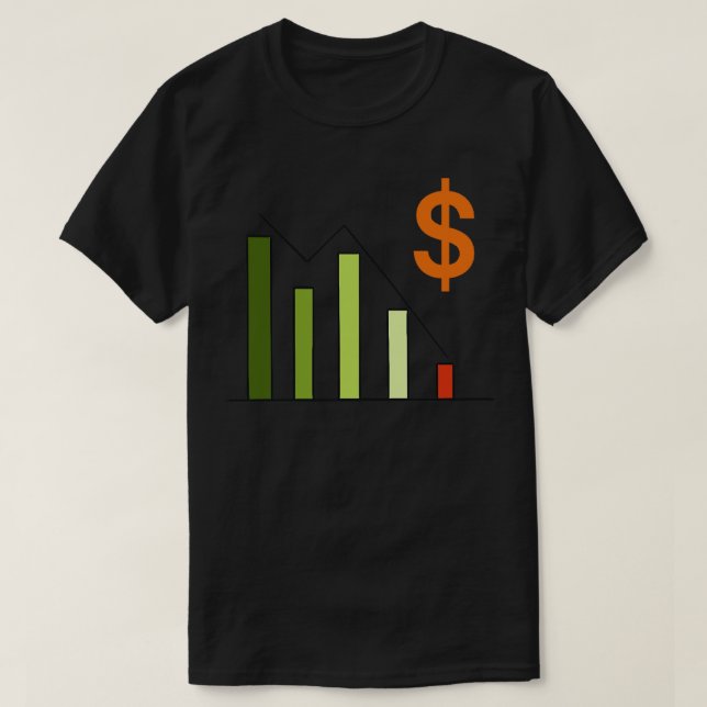 Stock Chart Investing Stock Market T-Shirt (Design Front)